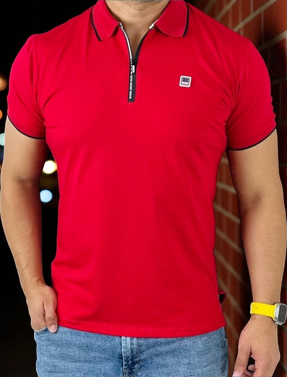 Camiseta tipo polo premium
